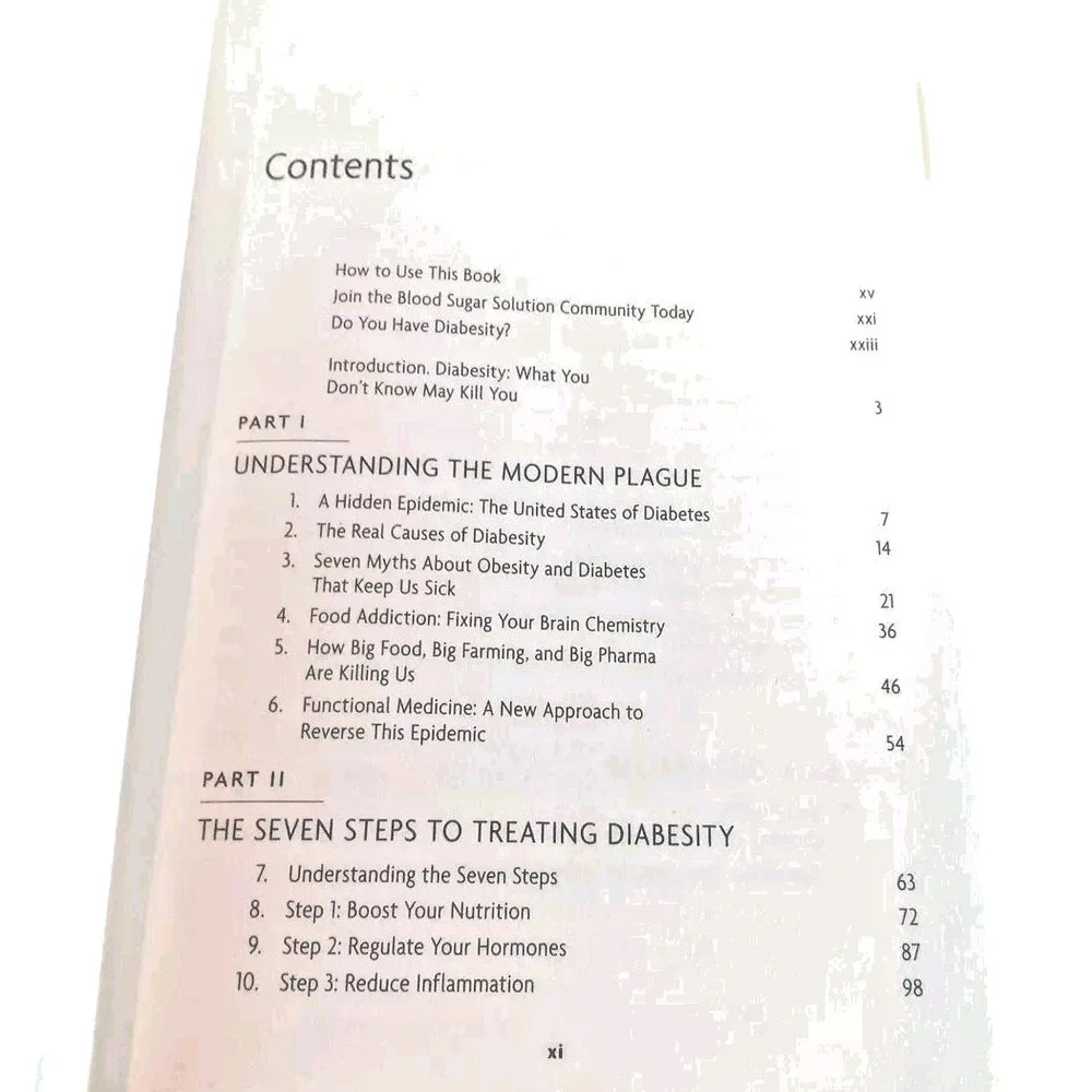 THE BLOOD SUGAR SOLUTION by Mark Hyman Hardcover book‎ weight loss
